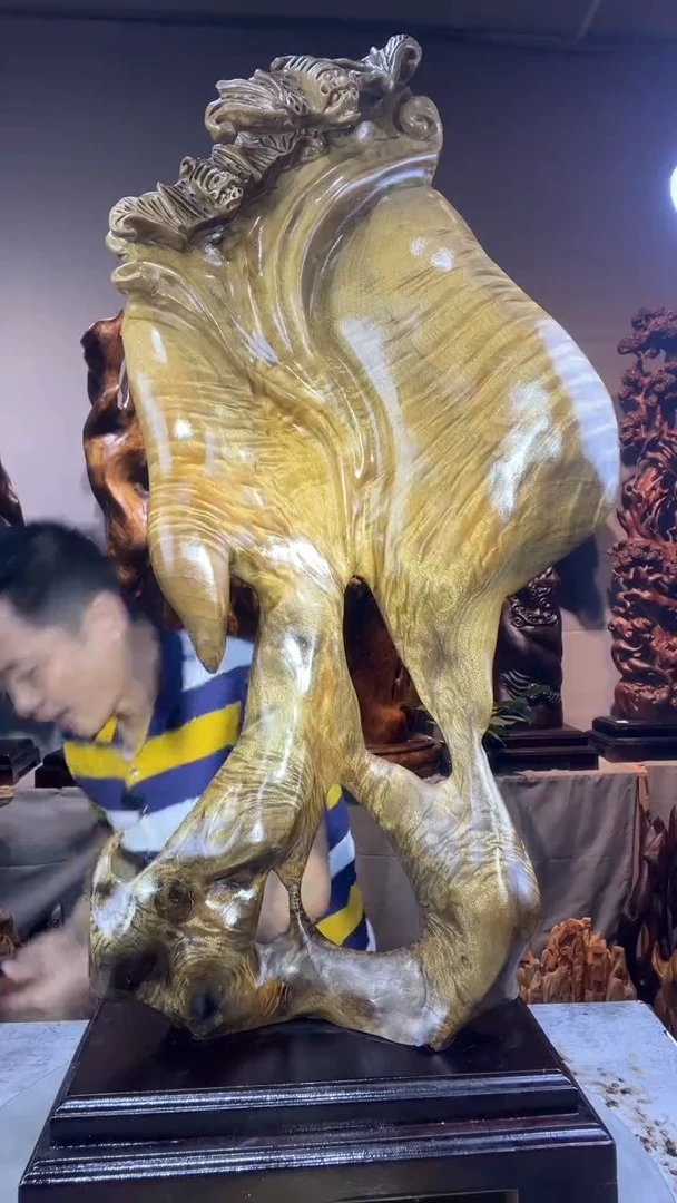 金丝楠安*小叶桢楠随行摆件55