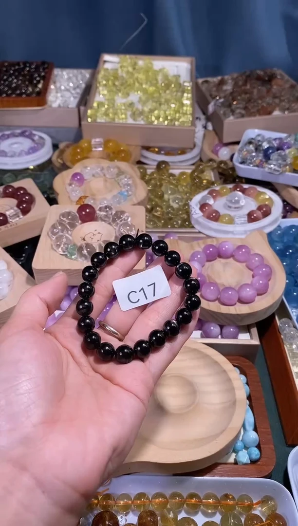 未镶嵌手串水晶9*主C17金运手串卡9+拍2