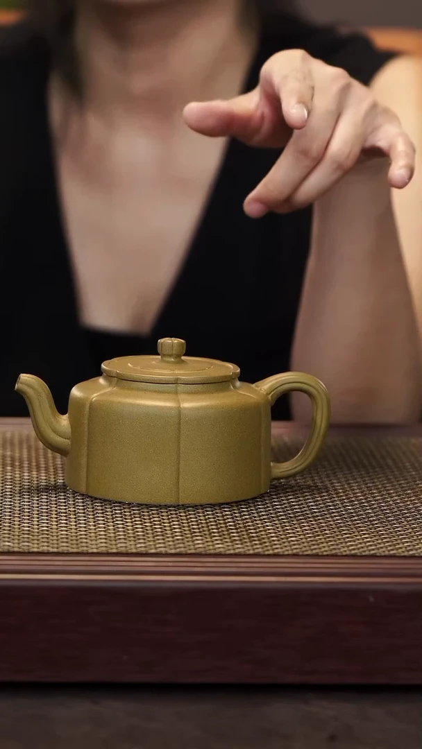 茶壶紫砂【润石堂】精品 筋纹口盖 200cc
