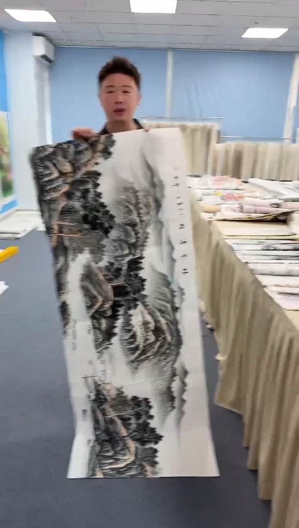 国画林泉清朗手绘作品