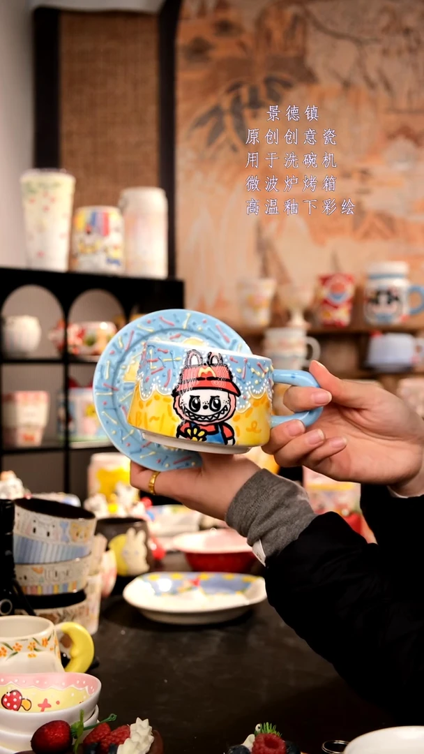 摆件陶旺的可以陶瓷手工手绘设计师款