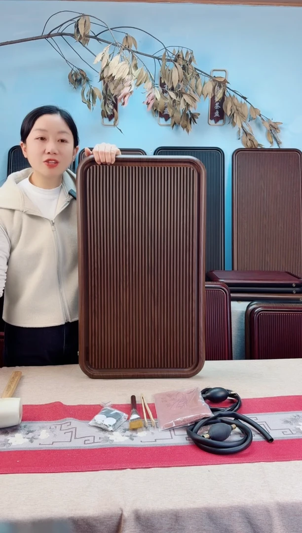 温****运大海黄色款式茶盘70*40*4