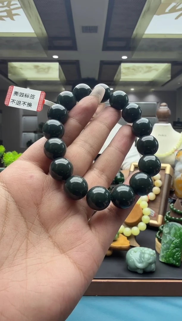 未镶嵌手串和田玉szq14