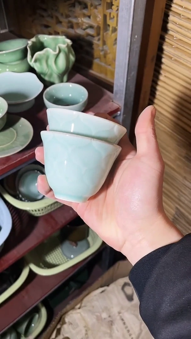 【闪购商品】2个 特价 微瑕 慧仙青瓷