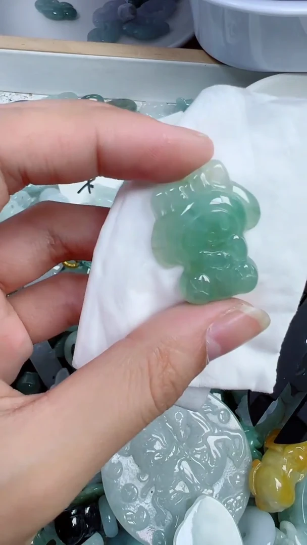 散珠翡翠484号链接，A货翡翠