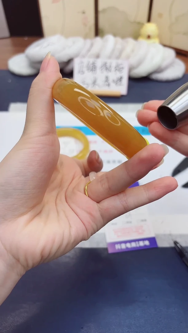 未镶嵌手镯石英质玉202-财气镯-圈口59