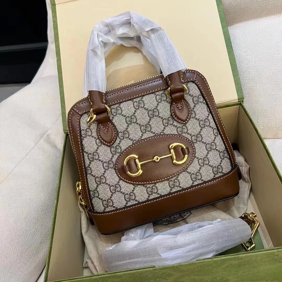 99新 GUCCI/古驰 1955经典老花贝壳包