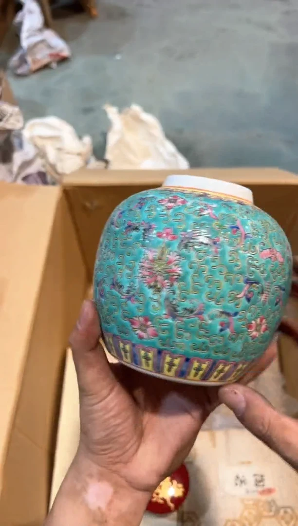 B4444中古瓷器 茶器周边/1没盖