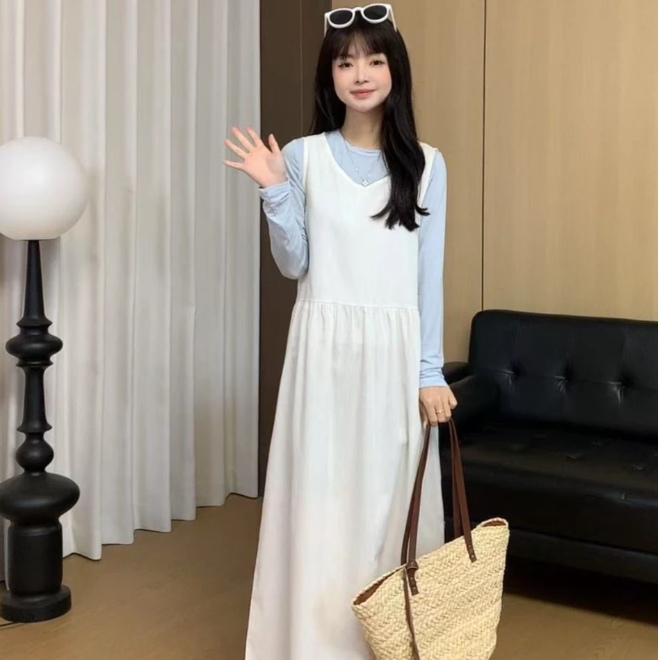 【璟衣服饰】圆领短款纯色内搭显瘦长袖T恤女Z9949