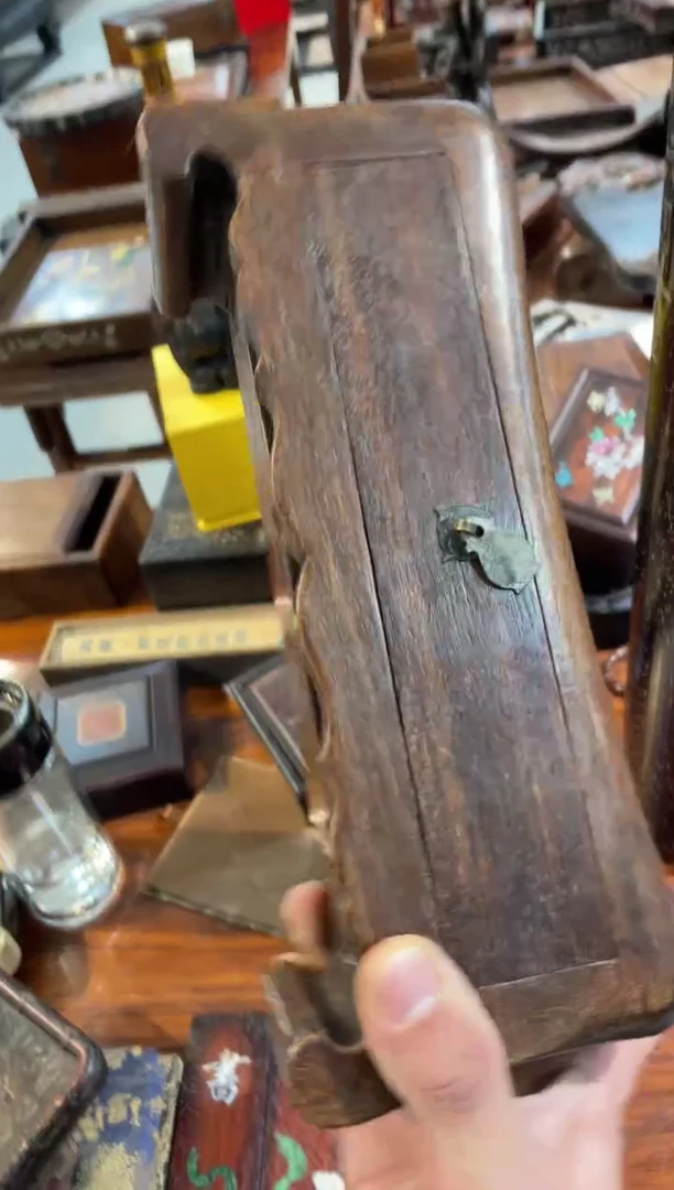 【闪购商品】木花梨木带抽屉木枕啊