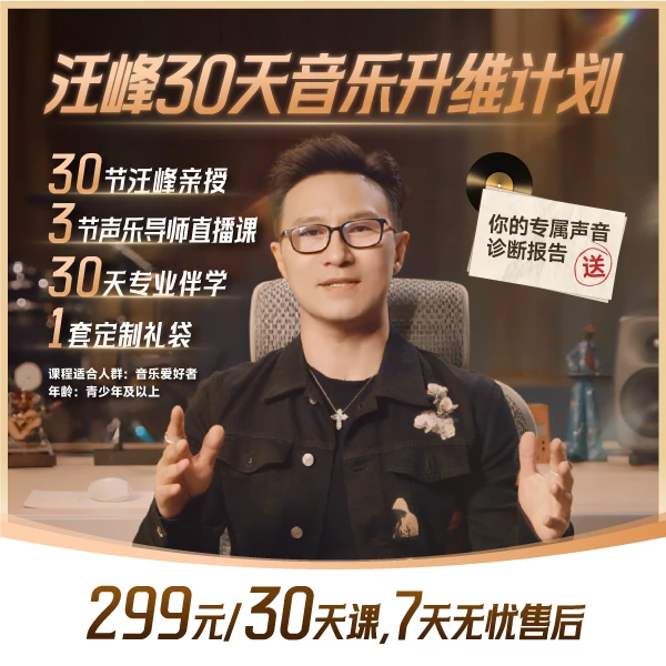 【汪峰教你学音乐】30天音乐升维计划 音乐课