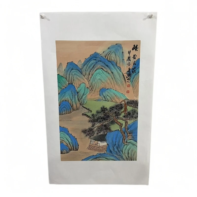 赵老师 山里人家 国画 作品