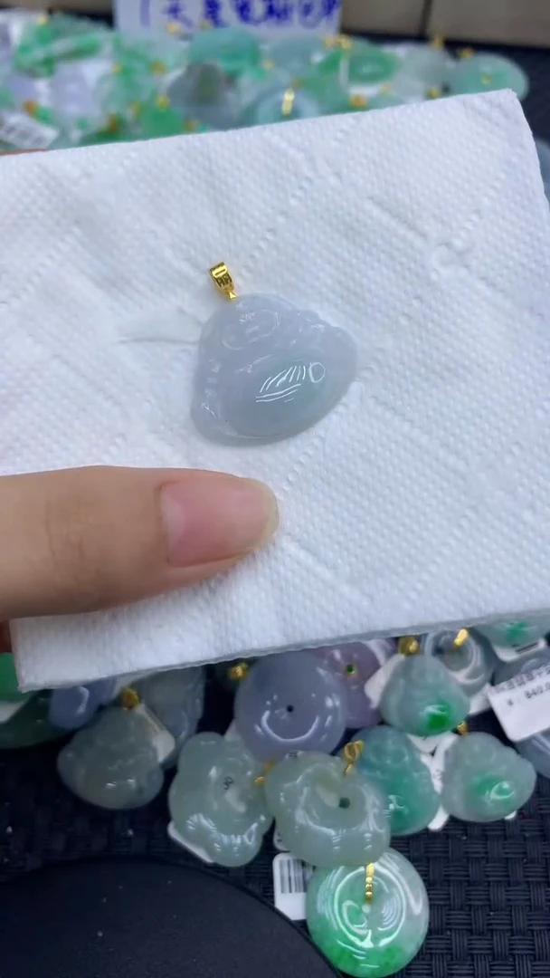 颈饰未镶嵌翡翠天然缅甸A货翡翠
