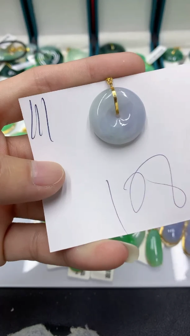 【闪购商品】翡翠颈饰18K金镶嵌翡翠