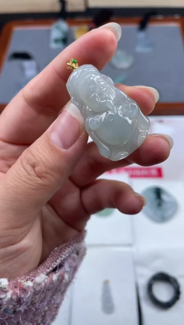 【闪购商品】定制翡翠18K金镶嵌01-17HDJT0133549