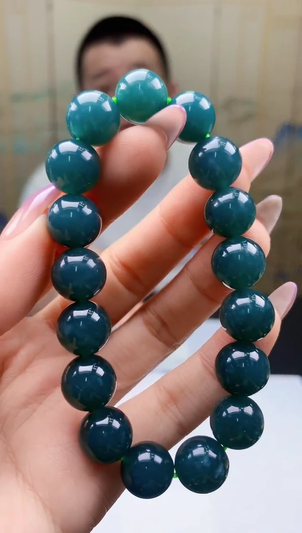 【闪购商品】定制翡翠未镶嵌4812ty-毛货手串28