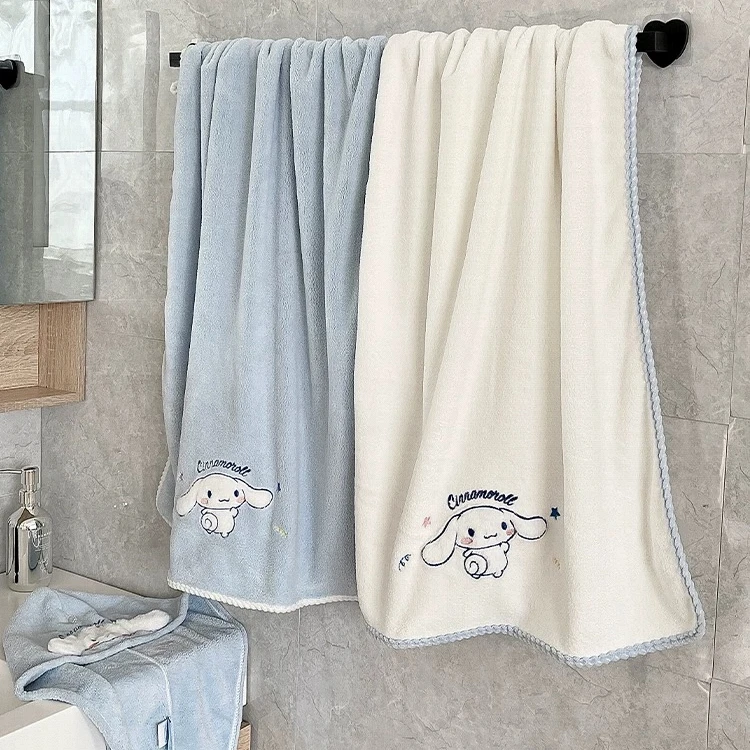 玉桂狗浴巾女可穿可裹珊瑚绒毛巾吸水速干情侣款可裹浴巾2025新款