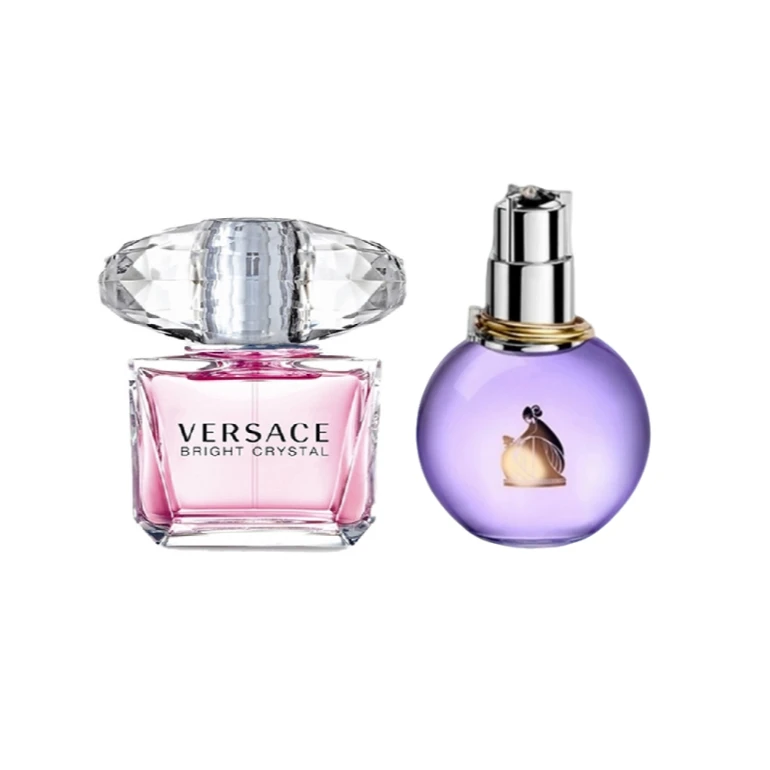 【Q香组合香水】范思哲粉耀晶钻EDT淡香5ml+浪凡光韵EDP浓香4.5ml（点涂式）花果香调夏季女香爆款组合