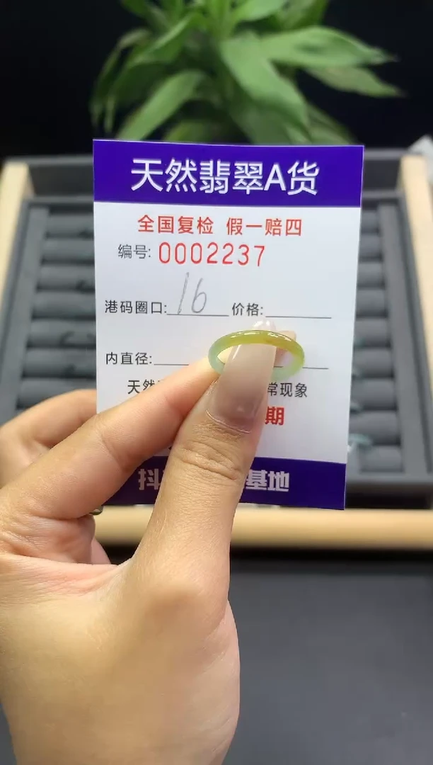 未镶嵌戒指翡翠天然  2237
