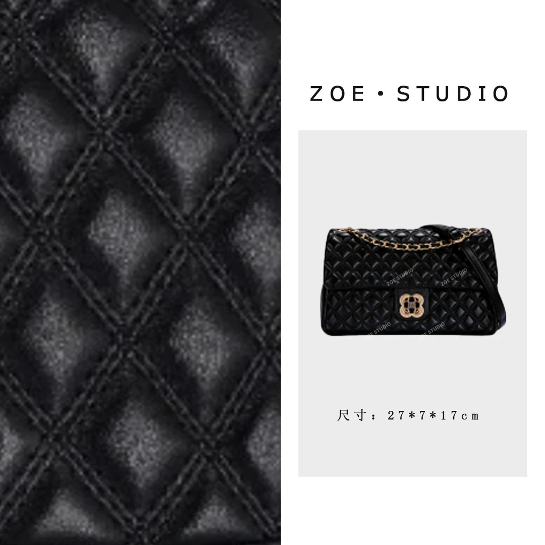 【佐伊甄选】GQ-6837-黑色轻奢女士时尚通勤小众气质百搭斜挎包