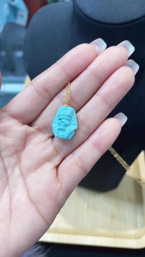 未镶嵌绿松石吊坠发货一件