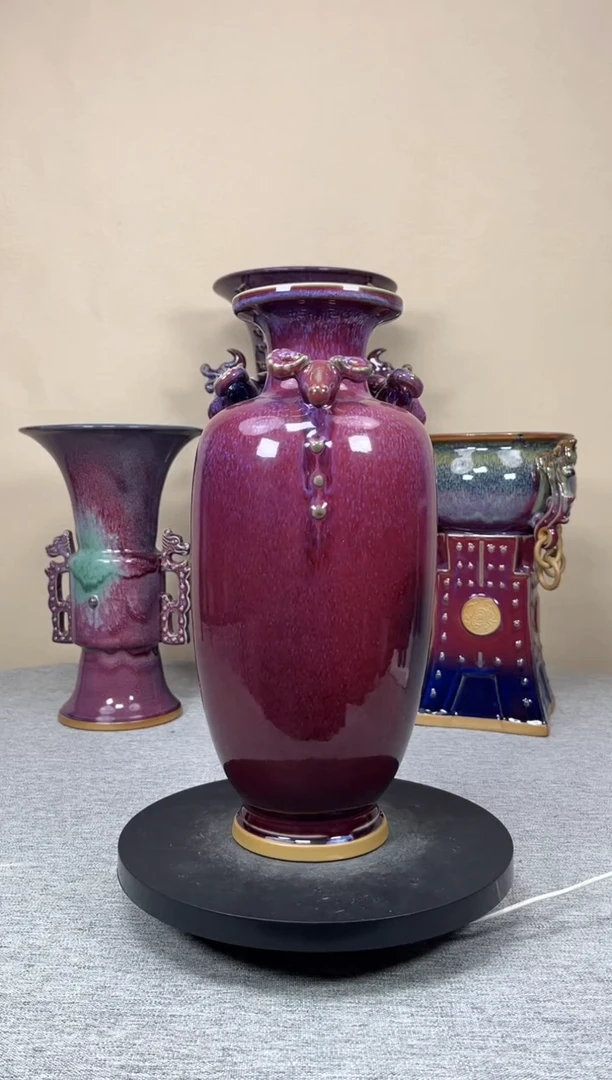 摆件陶神垕钧瓷收藏工艺品