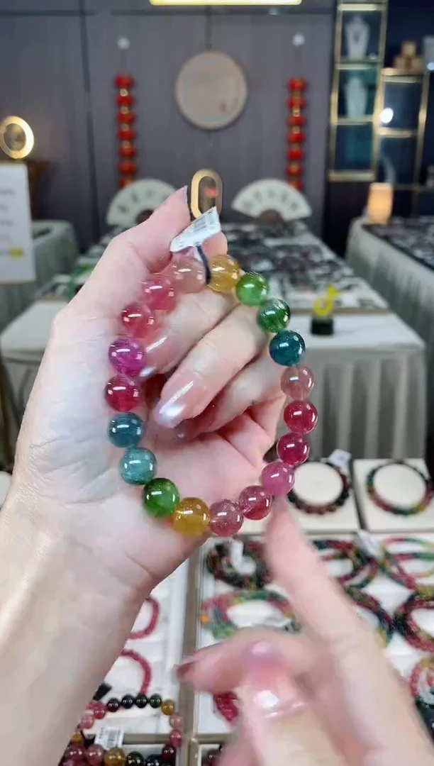 未镶嵌老矿碧玺单圈手串10mm+碧玺多样性发货一条hon