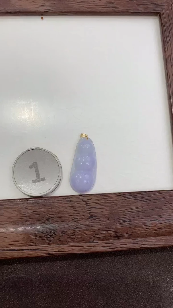 颈饰18K金镶嵌翡翠天然缅甸a货翡翠(多样性发其一