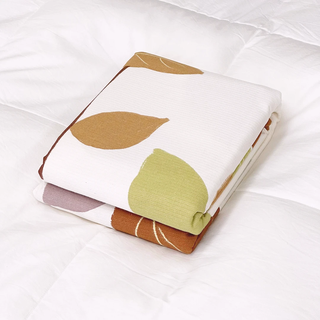 【京かわ会社】竹小棉纯棉加厚床单220*240cm秋风落叶