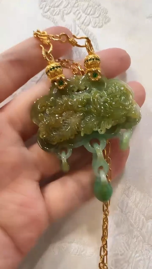 颈饰未镶嵌翡翠国风