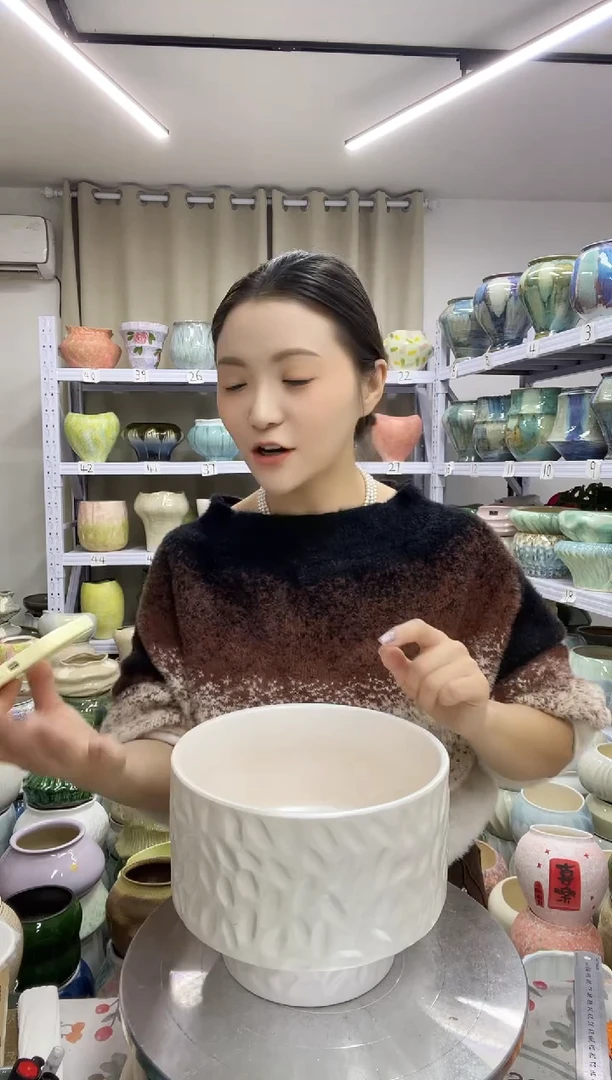 11.17陶瓷花盆直播链接高.  15    口 19