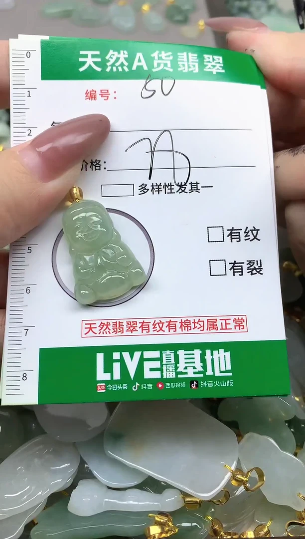 颈饰未镶嵌翡翠纯天然缅甸A货翡翠-50