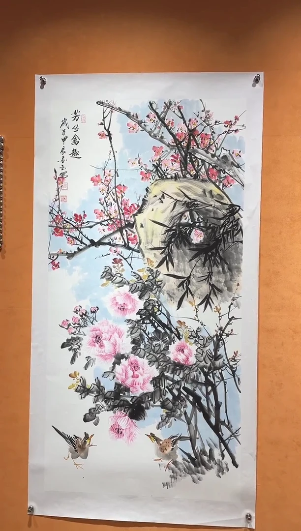 国画刘金玉教授亲笔手绘