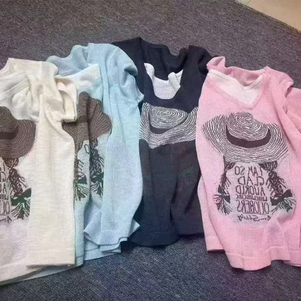 T2025卡通帽子女孩拼接假两件短袖t恤女夏季显瘦简约百搭上衣