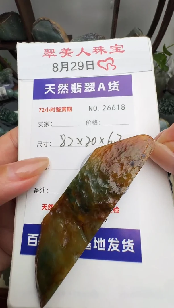 颈饰未镶嵌翡翠原石26618
