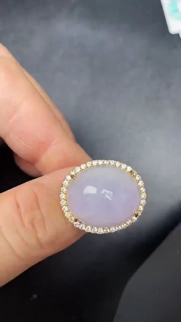 银S925镶嵌戒指翡翠5700