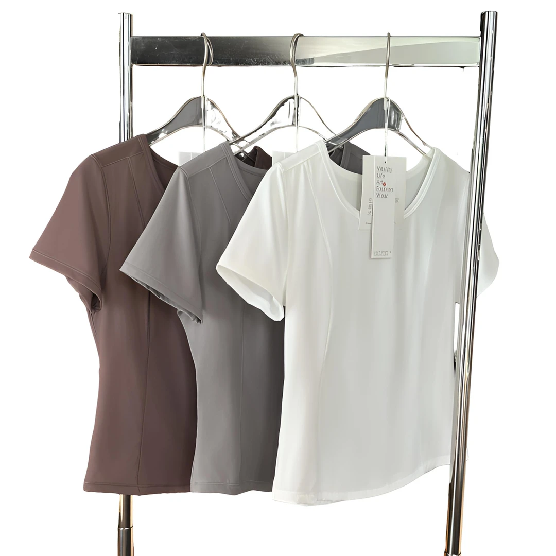 修身版锦氨运动速干短袖