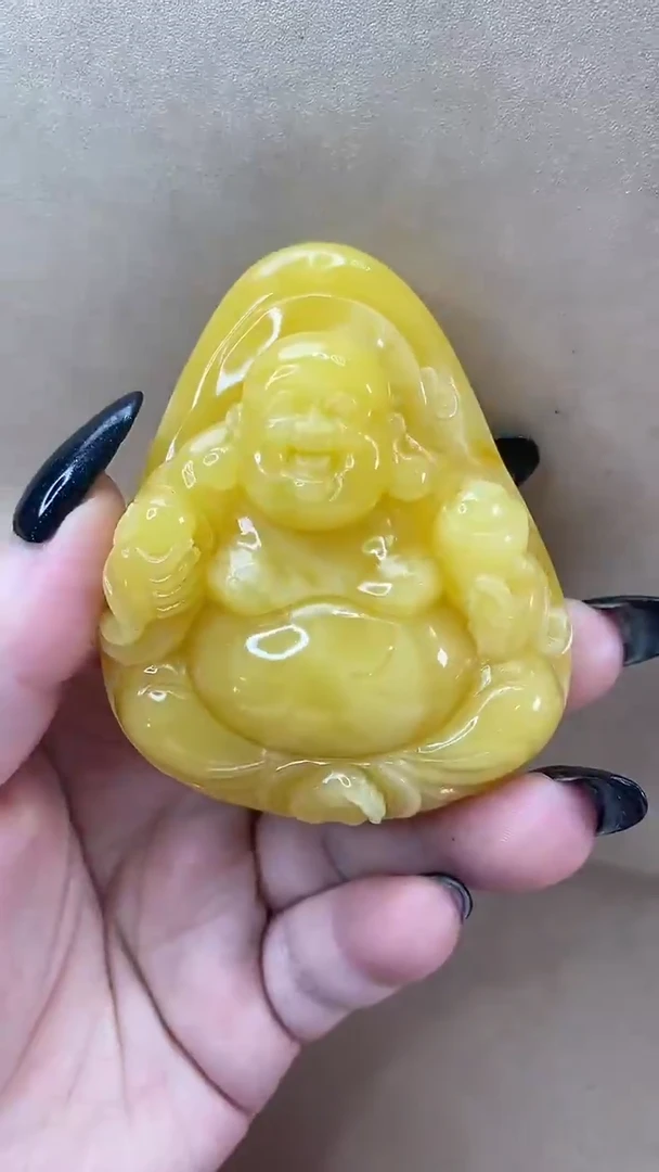 琥珀颈饰未镶嵌吊坠