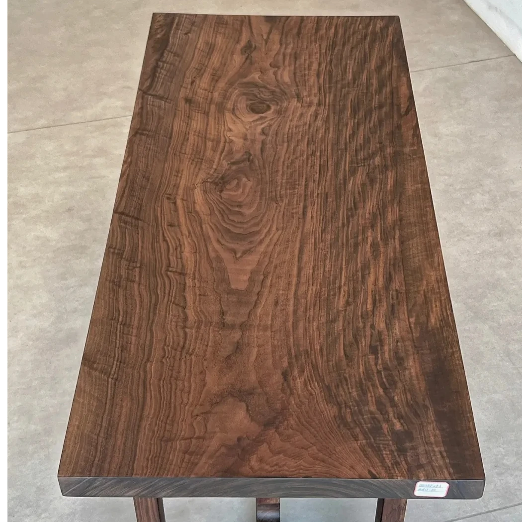 独板1.5米黑胡桃木大板茶桌餐桌办公桌会议桌设计全方 150*65*5.3