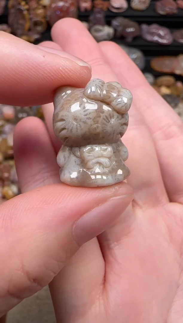 颈饰未镶嵌硅化珊瑚（珊瑚玉）033