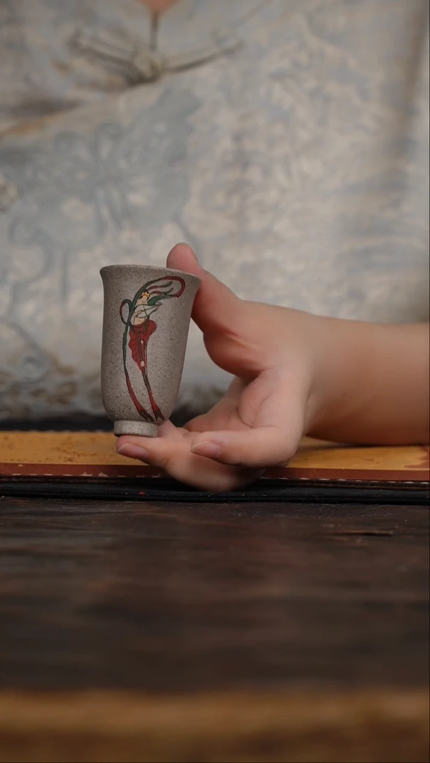 茶杯紫砂非遗茶器-敦煌闻香杯