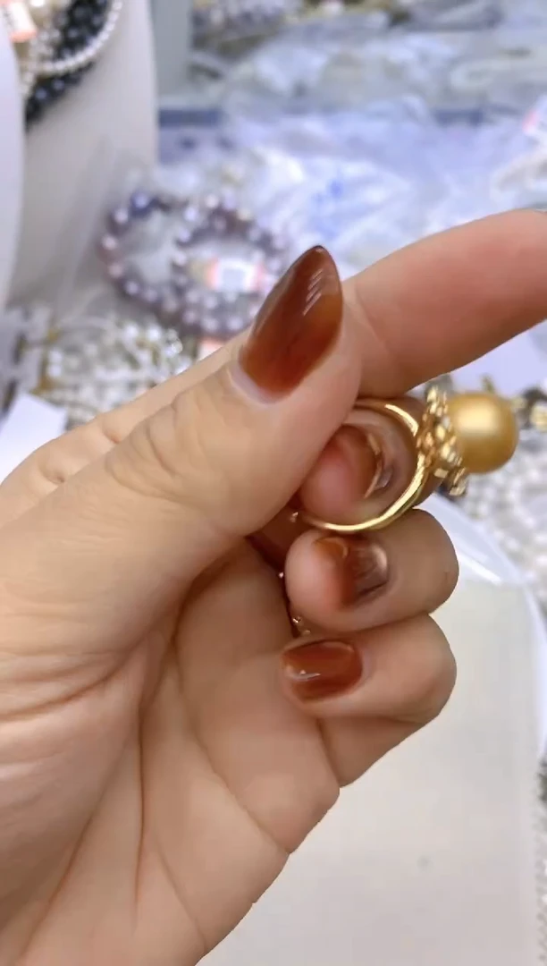 未镶嵌1淡水珍珠戒指