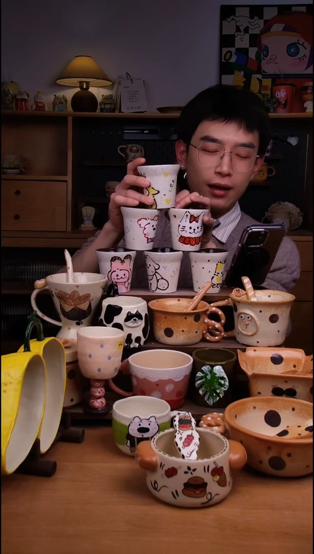 杯子陶6款不定向发货1只！景德镇设计师款陶瓷