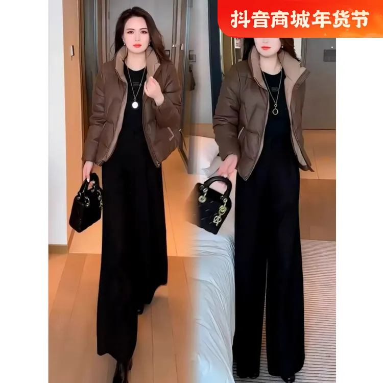 韩版羽绒棉服短款外套女冬季新款高级感宽松保暖加厚面包服棉衣