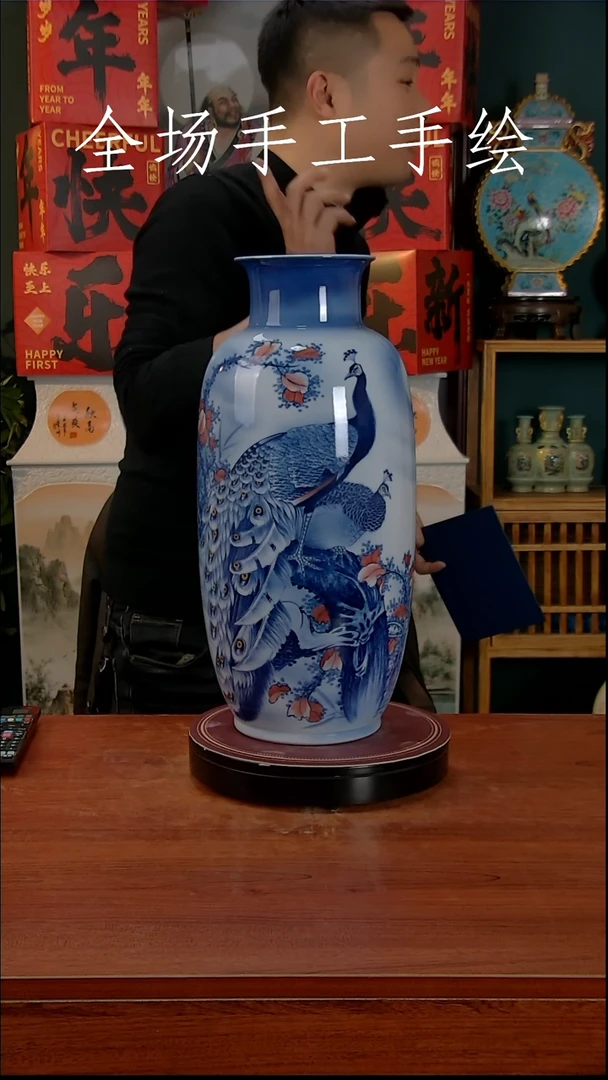 【闪购商品】摆件景德镇高端陶瓷摆件瓶1