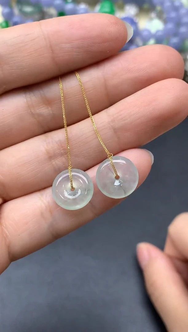 颈饰18K金镶嵌翡翠152-中国好珍宝