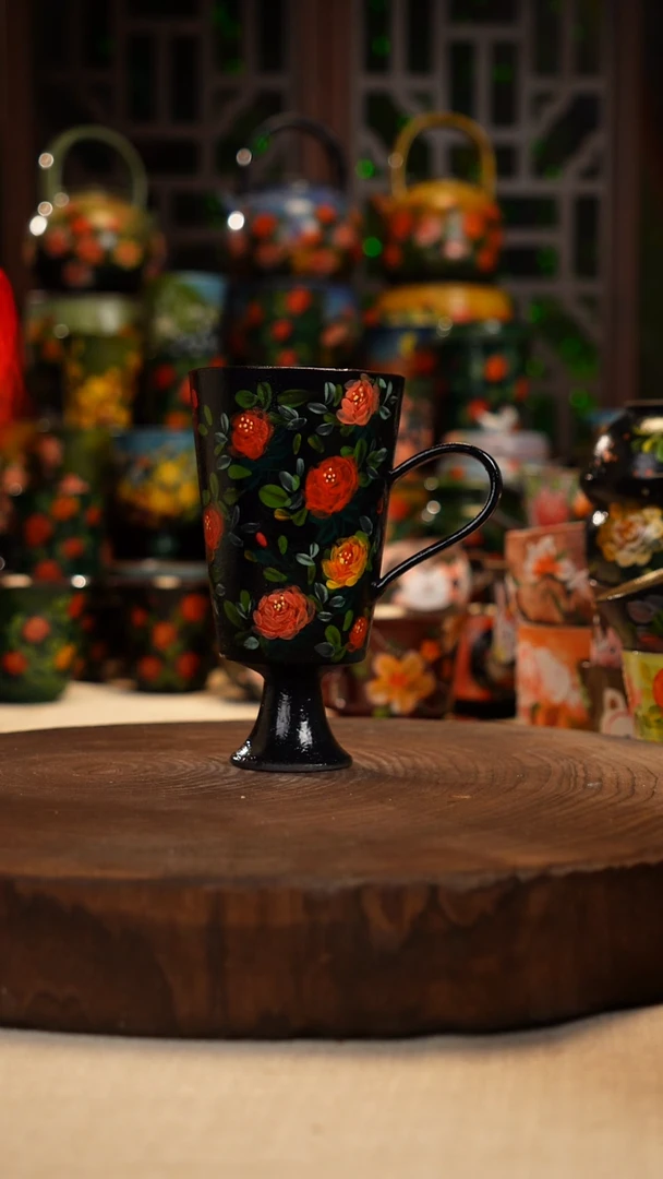 油画 手绘 釉 下彩