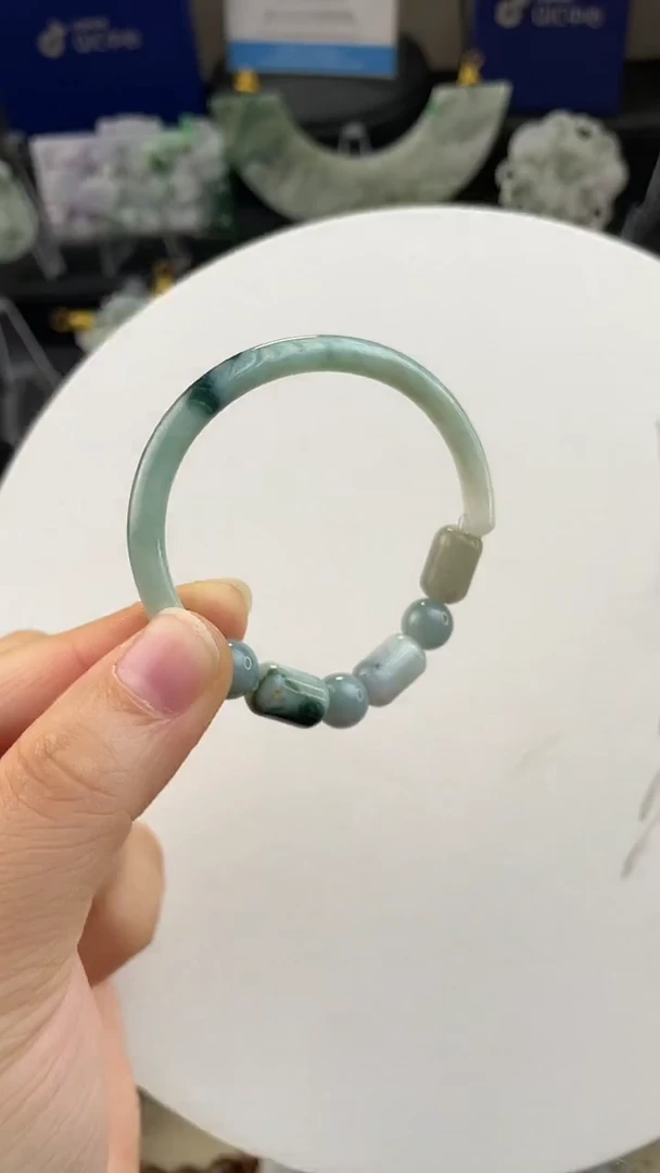 未镶嵌手链翡翠手工定制默认微瑕主播介绍为准