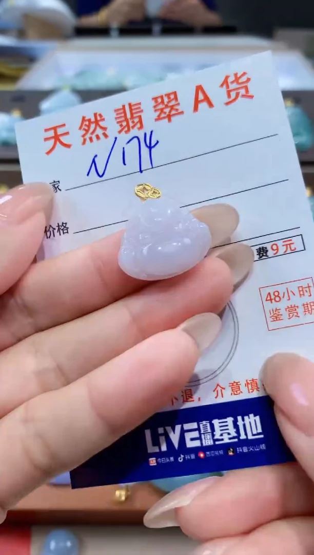 颈饰未镶嵌翡翠天然缅甸翡翠A货挂件