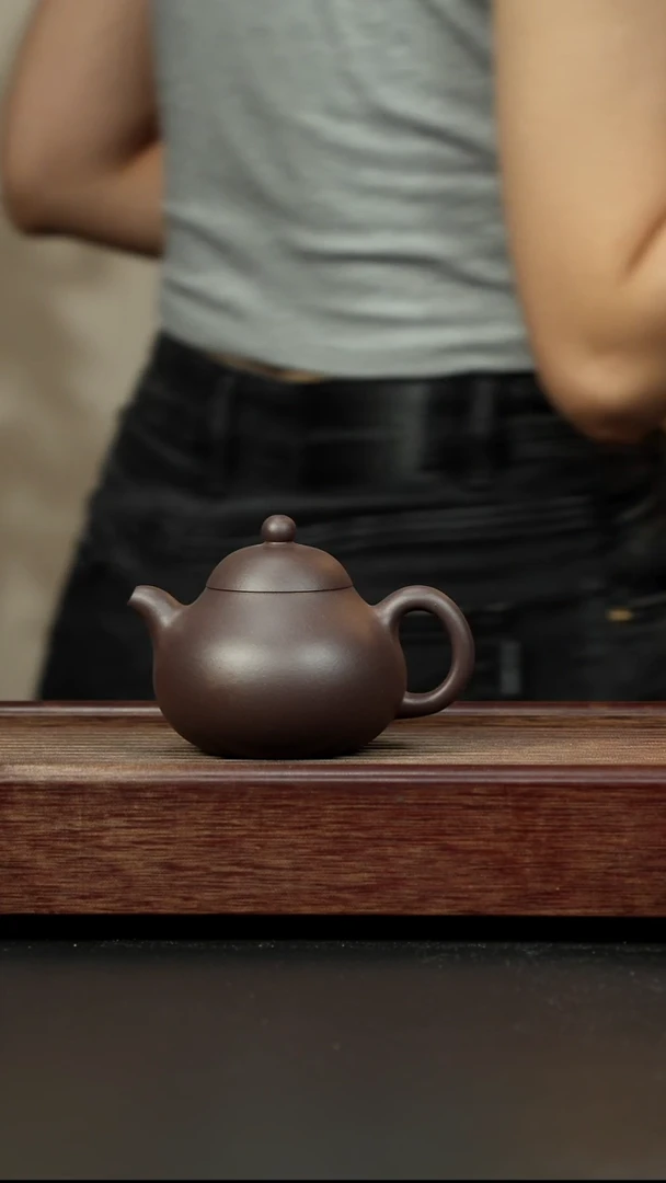 紫砂茶壶五色堂天青 唐梨